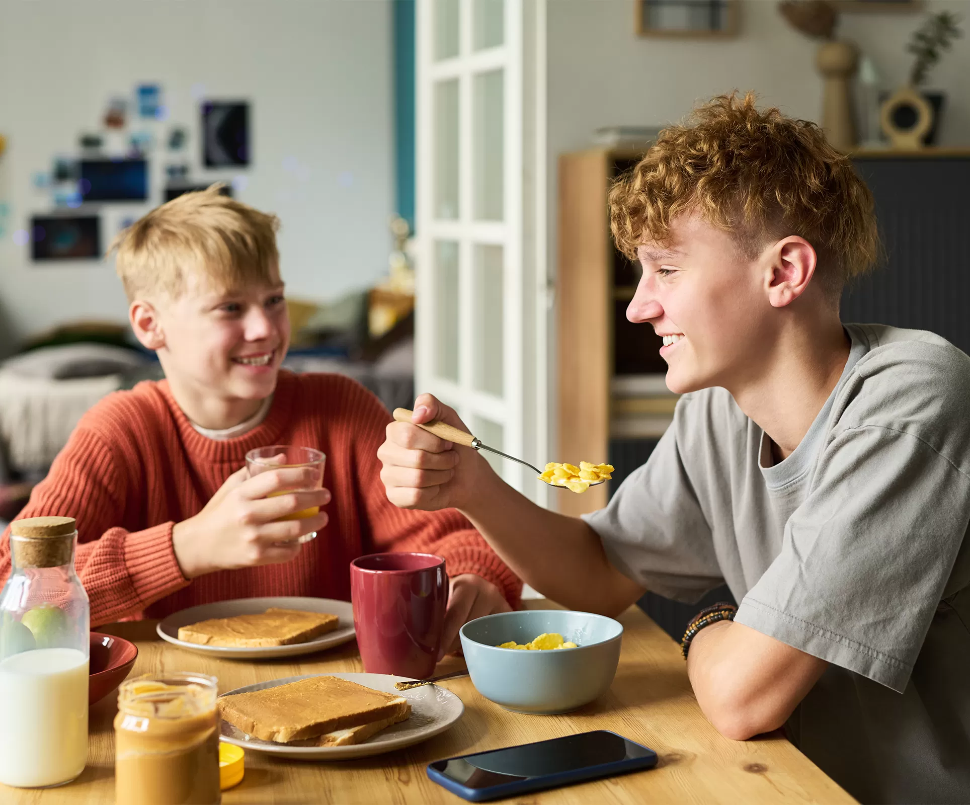 Kinder und Jugendliche in Wachstums stadien